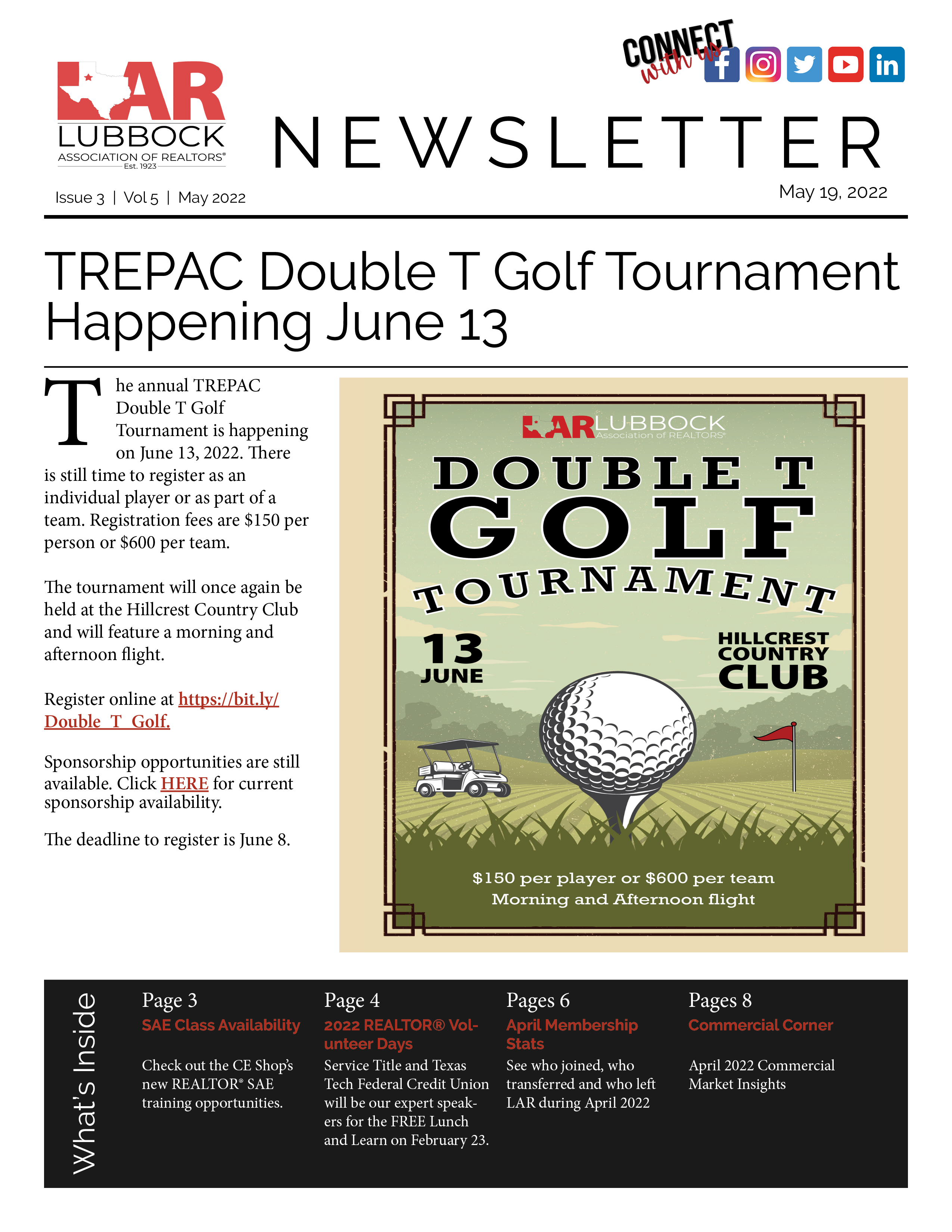 LAR Newsletter May 19 2022 Front Page